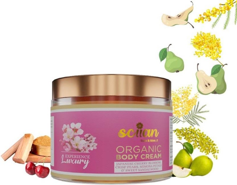 Sciian Body Cream | Blossom Body Cream | Japanese Chery Blossom | Skin Care Product | Nourishing Moisturizer Cream for Dry Skin | Suitable For All Skin Type | body cream -100 g - Image 1