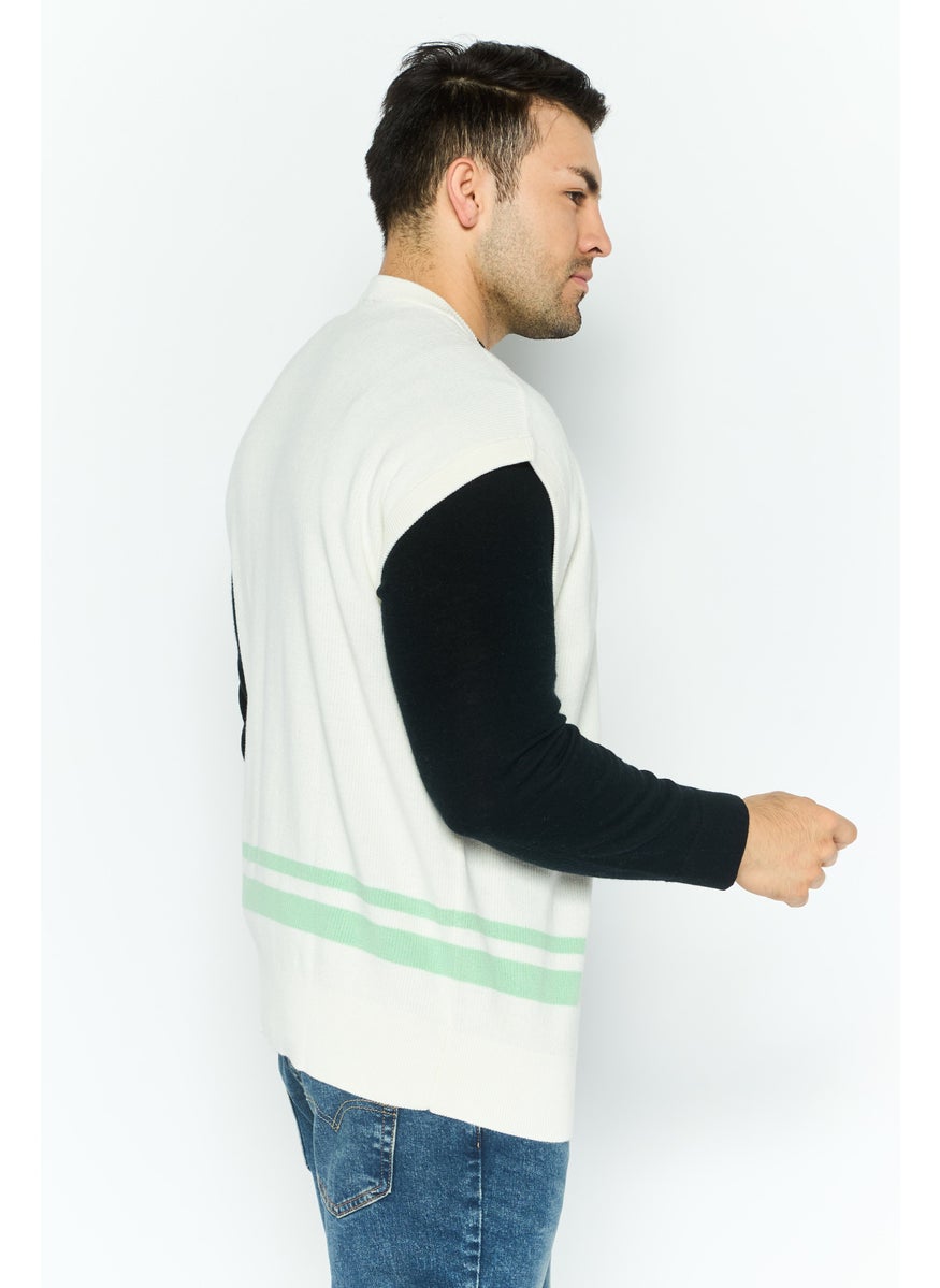 Men Crew Neck Knitted Vest, Off White - pzsku/Z97581DC54B9579208F7DZ/45/_/1737641996/285acb06-b7a9-4051-96d6-81301df7ef78