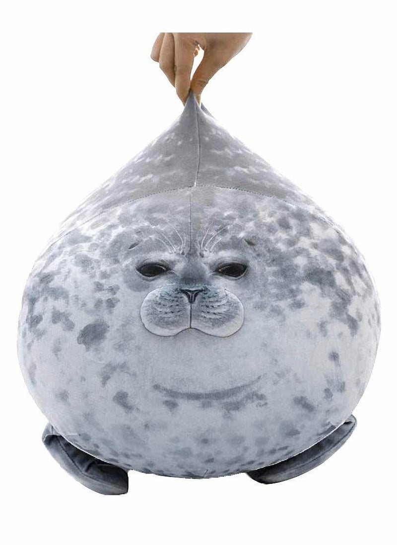 Soft Seal Plushie Pillow Chubby Blob Seal Hugging Pillow Cute Stuffed Animal Plush Pillow Toy Kawaii Room Decor for Kids Boys Girls(17.6inch)  - Image 1