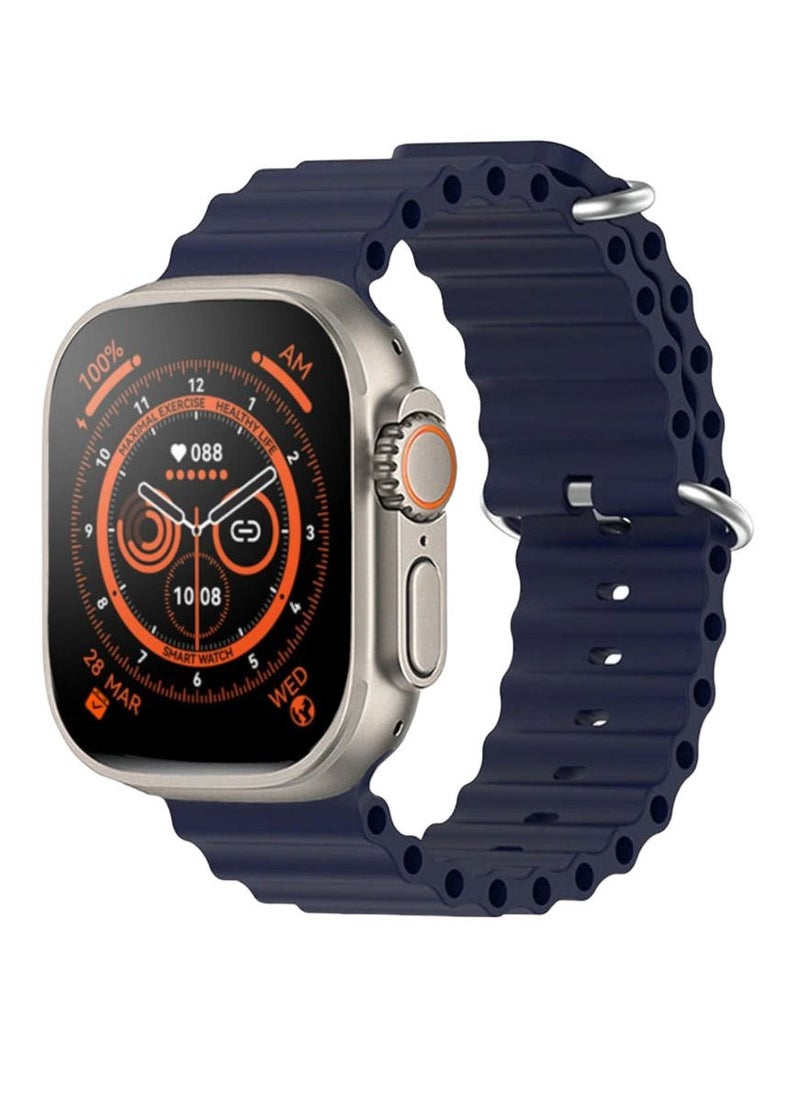 Generic - M8 PRO Ultra New Ultra 8 Pro Smartwatch Series 8 | S8 46mm | Compass | NFC | IP68 Waterproof | Smart Sensor | Smart Watch with Ocean Strap - Image 1
