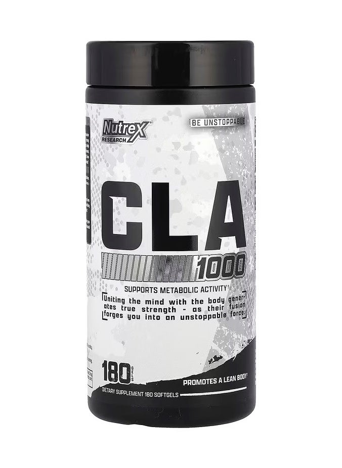 Nutrex Research Cla 1000 mg, 180 Softgels, Boosts Metabolic Efficiency  - Image 1