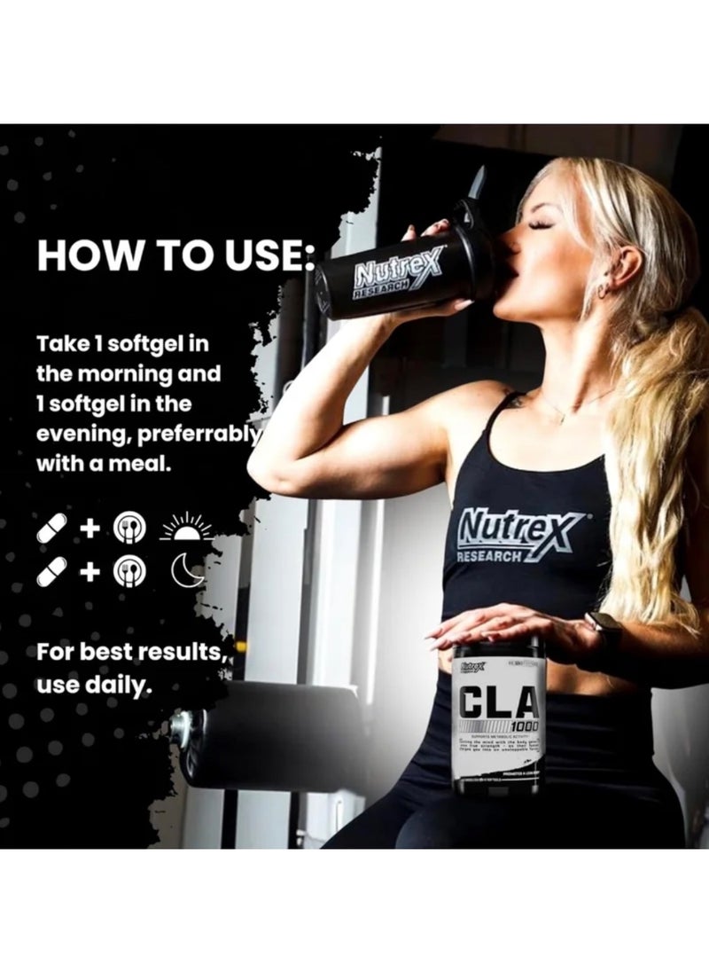 Nutrex Research Cla 1000 mg, 180 Softgels, Boosts Metabolic Efficiency  - Image 2