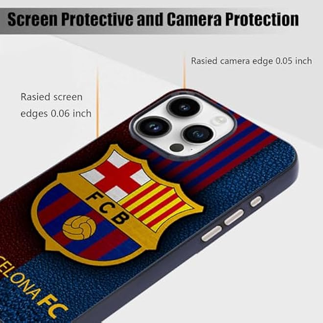 Silk Route Barcelona Design Spain FootballSoccer Club Mobile Back Cover for Apple iPhone 16 Pro Max Multicolor - Image 3