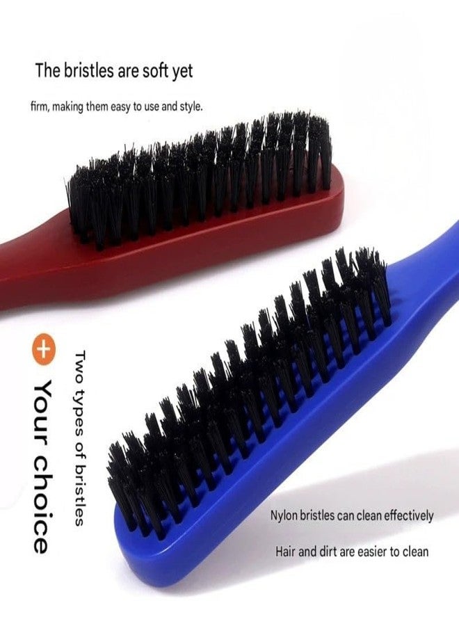 FENSIR® Men's Long Handle Beard Brush Head Bristle Curly Hair Cleaning Tool | Pink - Image 2