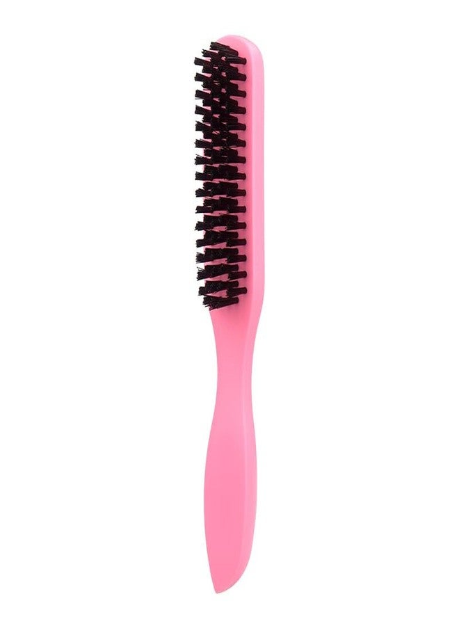 FENSIR® Men's Long Handle Beard Brush Head Bristle Curly Hair Cleaning Tool | Pink - Image 1