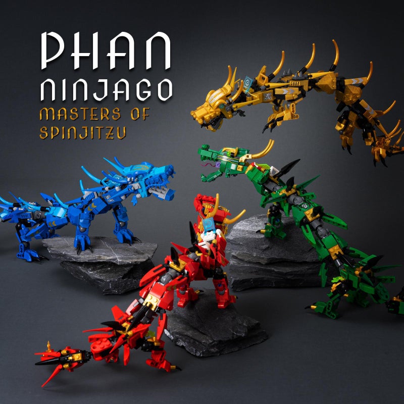 Compatible Dragon & Ninja Building Blocks Toys, 200-400pcs, ABS Plastic - Image 1
