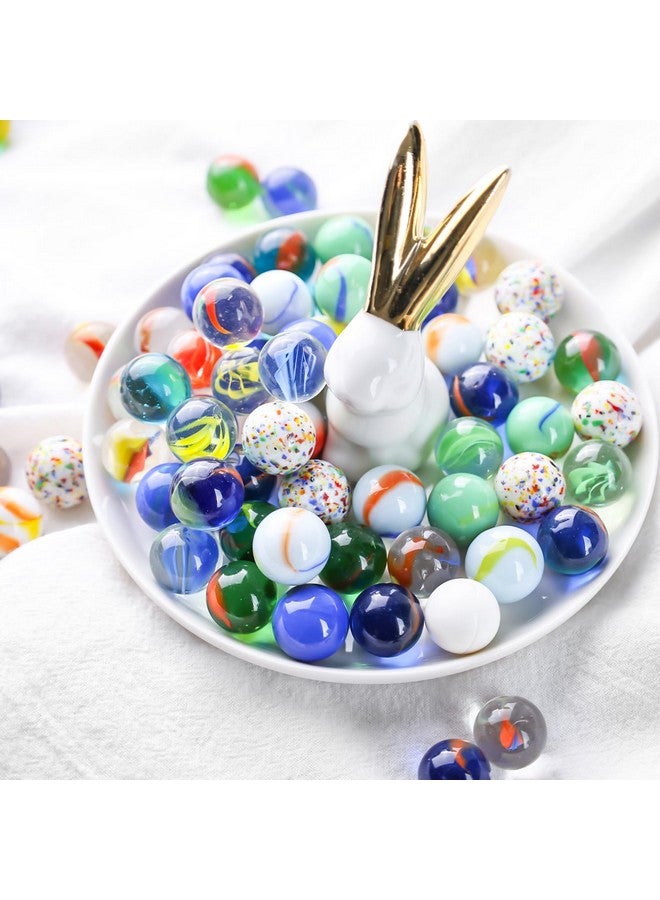 POPLAY 160Pcs Color Mixing Glass Marbles, 5/8" Marbles Bulk For Kids Marble Games Vase Fillers Diy Home Decoration - Image 3