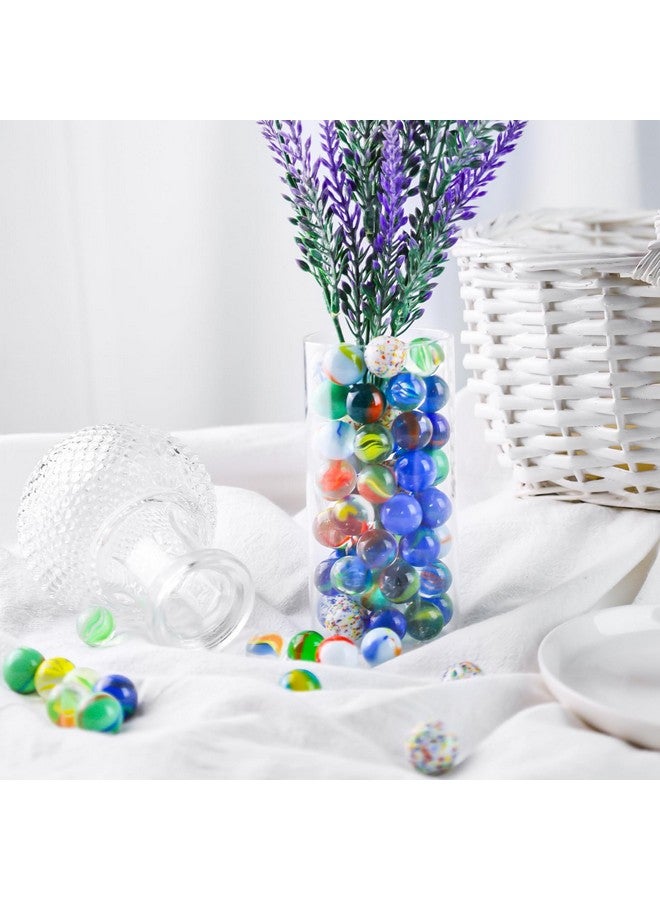 POPLAY 160Pcs Color Mixing Glass Marbles, 5/8" Marbles Bulk For Kids Marble Games Vase Fillers Diy Home Decoration - Image 4
