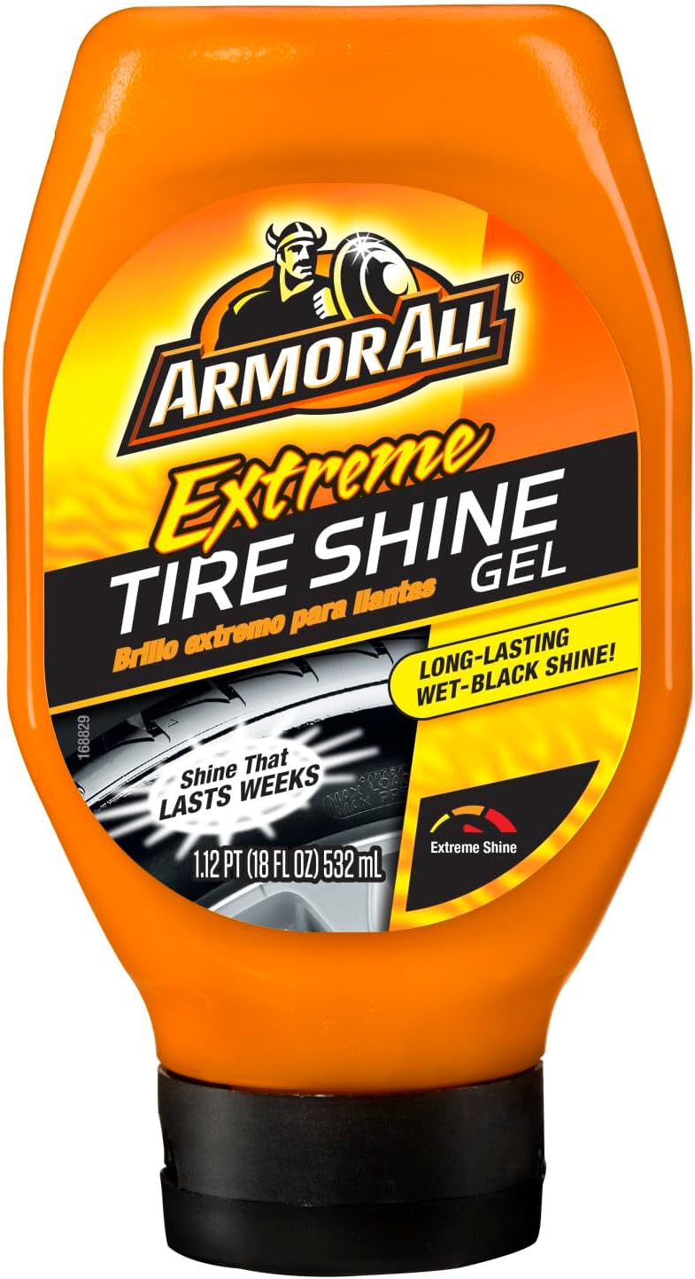 ARMOR ALL جل لمعان الإطارات المتطرف من Armor All ، لمعان الإطارات لاستعادة اللون وحماية الإطارات ، 18 أونصة سائلة - Image 1