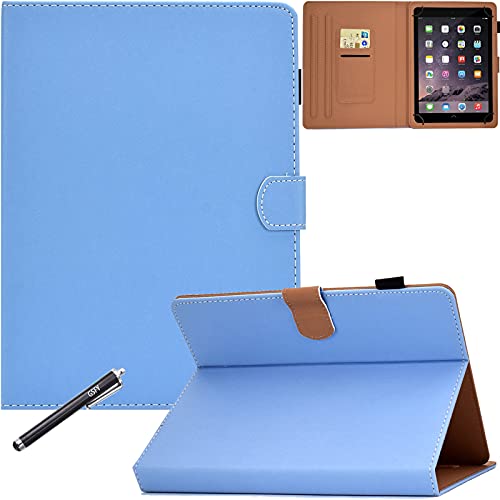 Newshine 8 Inch Universal Case, GSFY Anti-Slip Folio Stand Protective Case Leather Pocket Cover with Stylus Holder for iPad mini/Samsung/Kindle/Huawei/Lenovo/HP/Asus/Acer/Sony 7.9-8.5 Inch Tablet, GX-Blue - Image 1