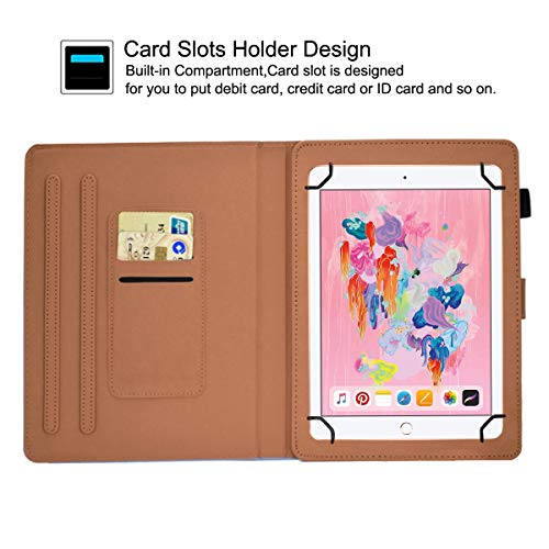 Newshine 8 Inch Universal Case, GSFY Anti-Slip Folio Stand Protective Case Leather Pocket Cover with Stylus Holder for iPad mini/Samsung/Kindle/Huawei/Lenovo/HP/Asus/Acer/Sony 7.9-8.5 Inch Tablet, GX-Blue - Image 2