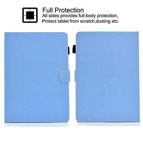 Newshine 8 Inch Universal Case, GSFY Anti-Slip Folio Stand Protective Case Leather Pocket Cover with Stylus Holder for iPad mini/Samsung/Kindle/Huawei/Lenovo/HP/Asus/Acer/Sony 7.9-8.5 Inch Tablet, GX-Blue - Image 3