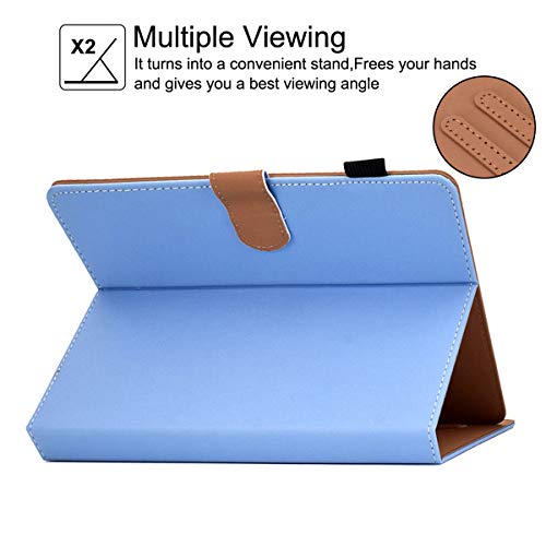 Newshine 8 Inch Universal Case, GSFY Anti-Slip Folio Stand Protective Case Leather Pocket Cover with Stylus Holder for iPad mini/Samsung/Kindle/Huawei/Lenovo/HP/Asus/Acer/Sony 7.9-8.5 Inch Tablet, GX-Blue - Image 4