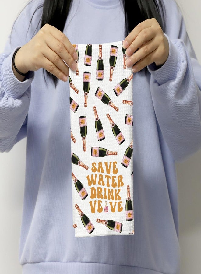 POFULL Drinker Gift Alcohol Gift Save Water Drink Kitchen Towel Housewarming Gift - Image 3