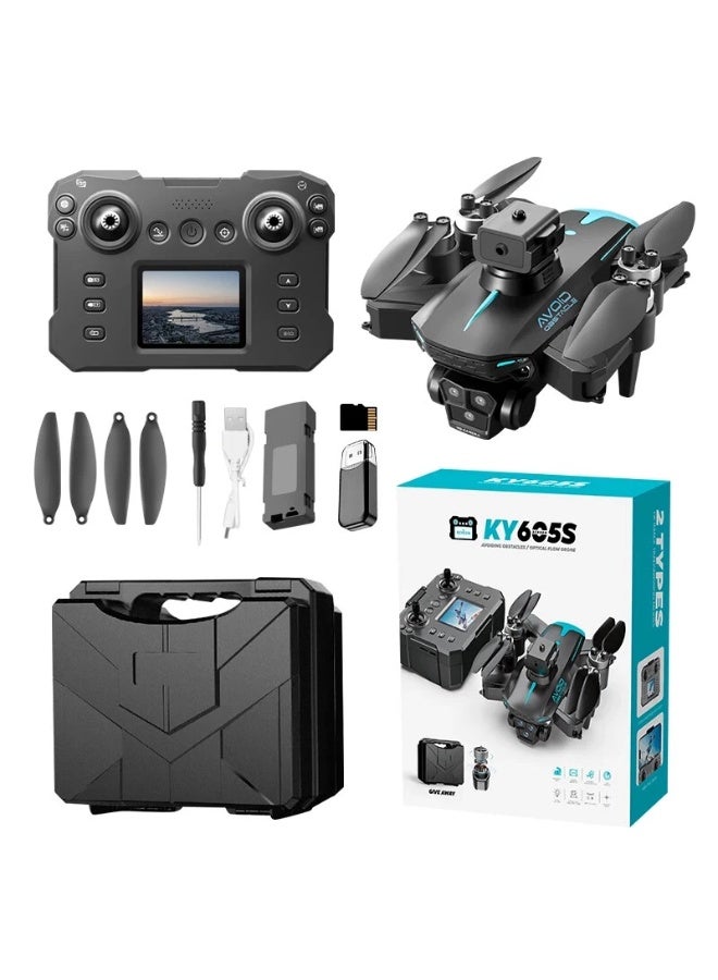 REBENUO KY605S Drone 4K HD Camera Brushless Obstacle Avoidance Foldable Quadcopter Toy - Image 1
