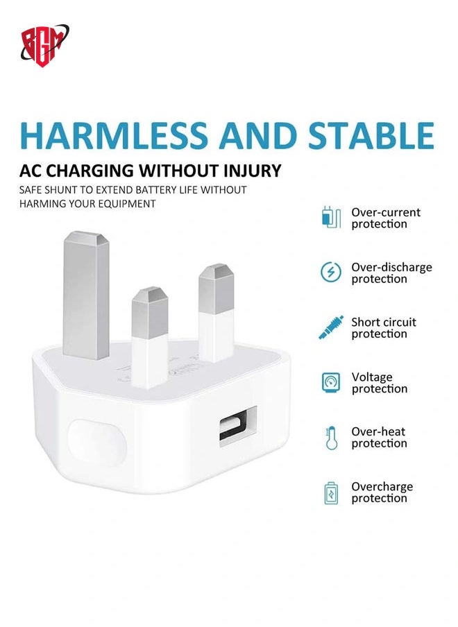 iPhone Charger Lightning Cable, [Apple MFi Certified] 2 Pack USB Plug Rapid Wall Charger Travel Plug & 2 Pack Lightning to USB Fast Charging Data Sync Transfer Cord with iPhone 13 112/11/XS/XR/X/8/7/i