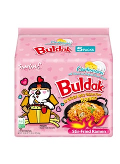 Samyang Samyang Buldak Hot Chicken Ramen Carbonara  Noodles 130 gm *5  - Image 1