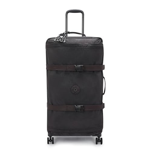 Kipling Spontaneous Softside Spinner Wheel Luggage Integrated TSA Accepted Lock Black Noir CheckedLargeKI4193