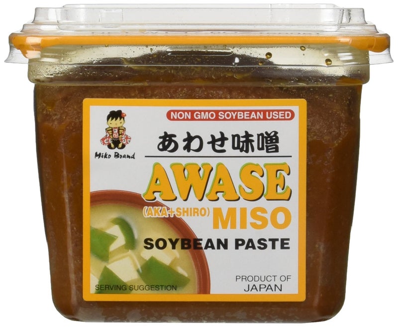 Miko - Awase Miso Soyabean Paste (Aka + Shiro) - 500 Gram - GMO Free Japanese Miso Paste - Image 1