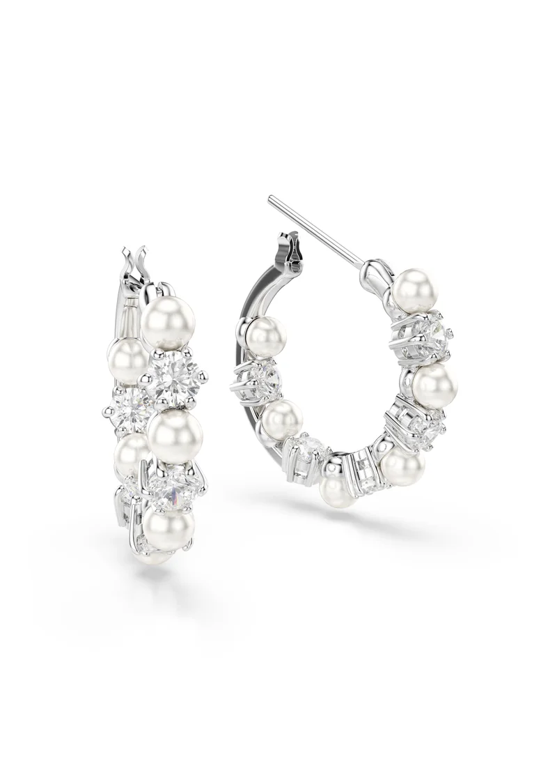 SWAROVSKI Matrix:Pe Pearl Hoop Earrings