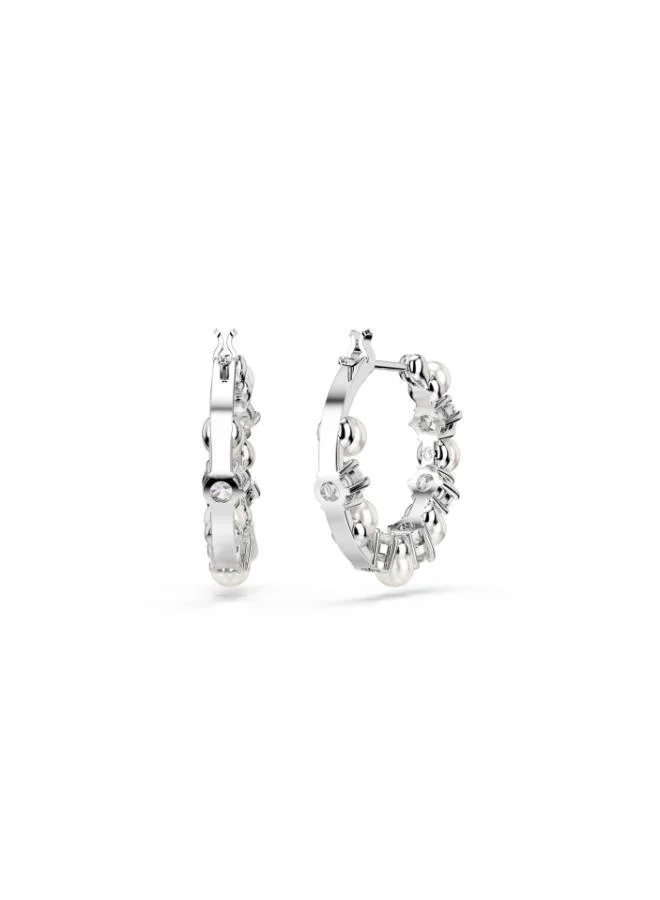 SWAROVSKI Matrix:Pe Pearl Hoop Earrings