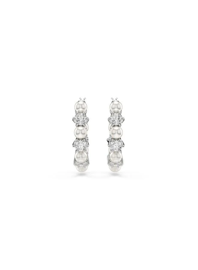 SWAROVSKI Matrix:Pe Pearl Hoop Earrings