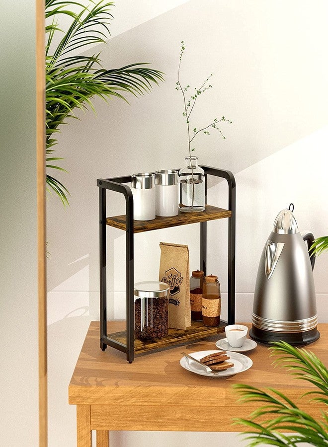 OGFC 28024 Space Saving Spice Rack Organizer for Countertop - Bathroom Counter Organizer, Seasoning Rack, Wooden Tabletop Storage Shelves for Kitchen, Bathroom, Bedroom and Office - Image 4