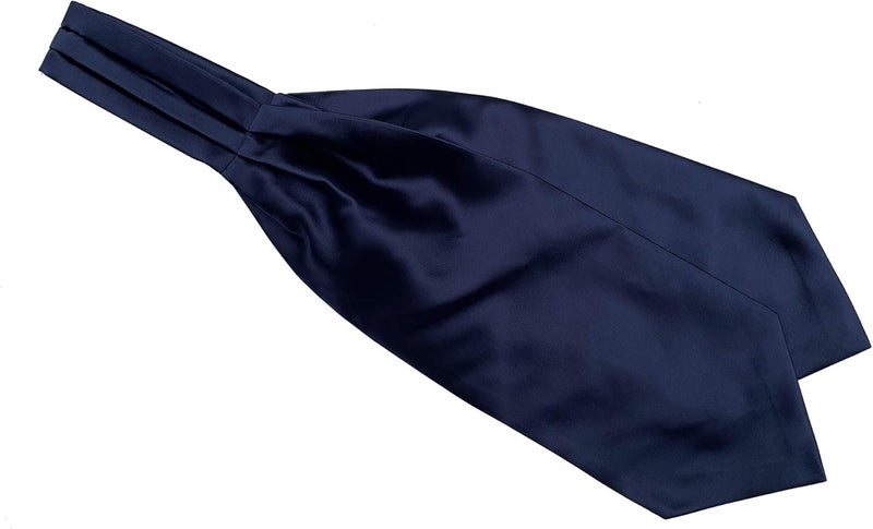 Secdtie Men's Polka Dot Plaid Silk Cravat Ties Jacquard Woven Casual Ascot - Image 1