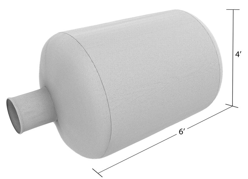 RAM (1) Heavy Duty Insulation Vacuum Bags by RAM - Size 6 ft x 4 ft - Holds EST 75 Cubic Feet - Low Dust Bag - Image 2