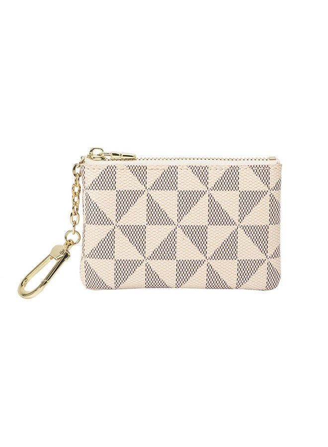 Leather Coin Purse for Women with KeyChain Small Zipper Change Purse coin Pouch Card for Women & Men  - Image 1