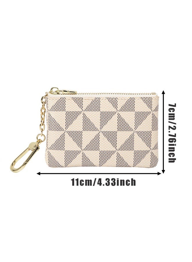 Leather Coin Purse for Women with KeyChain Small Zipper Change Purse coin Pouch Card for Women & Men  - Image 2