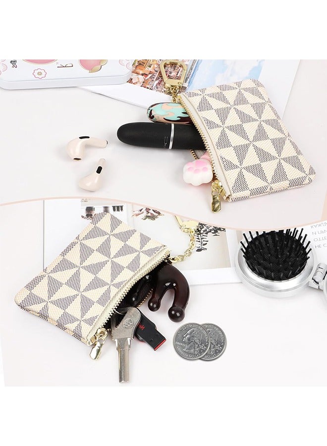 Leather Coin Purse for Women with KeyChain Small Zipper Change Purse coin Pouch Card for Women & Men  - Image 4
