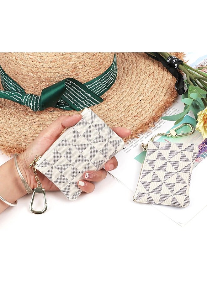 Leather Coin Purse for Women with KeyChain Small Zipper Change Purse coin Pouch Card for Women & Men  - Image 5