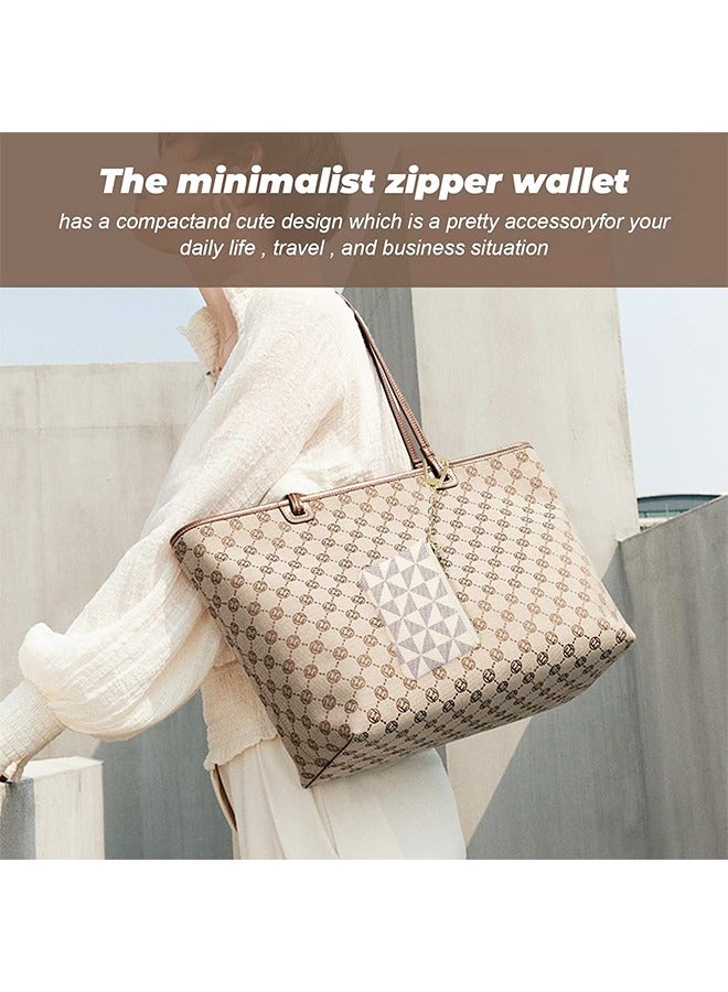 Leather Coin Purse for Women with KeyChain Small Zipper Change Purse coin Pouch Card for Women & Men  - Image 3