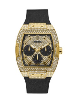 GUESS GUESS Mens Black Gold Tone Multi-function Watch GW0048G2  - Image 1