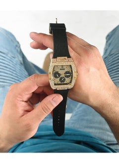 GUESS GUESS Mens Black Gold Tone Multi-function Watch GW0048G2  - Image 5