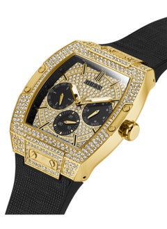 GUESS GUESS Mens Black Gold Tone Multi-function Watch GW0048G2  - Image 3