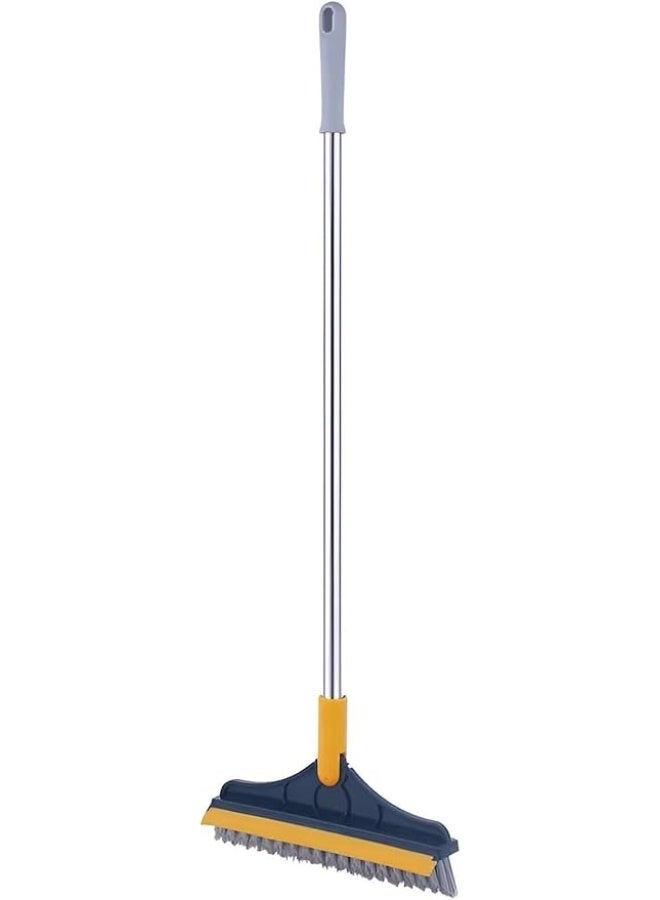 فرشاة تنظيف الأرضيات المصنوعة من السيليكون 3 في 1 مع ممسحة - رأس مرن للبلاط والرخام والخشب والزجاج - فرشاة متعددة الأغراض للحمام والمطبخ والزوايا الضيقة - Image 5