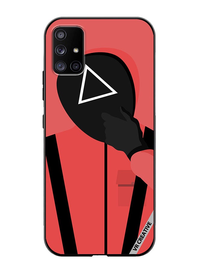 VR CREATIVE Protective Case Cover For Samsung Galaxy A71 5G Squid Game Soldier Design Multicolour - Image 1