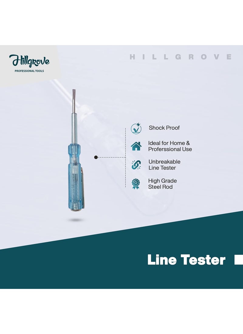Hillgrove - Hillgrove HGCM377M1 8inch Heavy Duty Grip Combination Pilash Hand Tool Lineman Plier with Adjustable Wrench Wire Cutter Line TesterElectrical Tape and 2in1 Screwdriver - Image 1