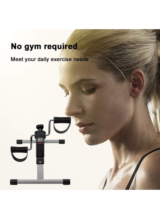 Generic Pedal Exercisers Pedal Exerciser, Mini Exercise Bike, Portable Indoor Fitness, Arm and Leg Exerciser, Work Out and Rehabilitation, Sturdy Exerciser with Adjustable Resistance  - Image 2
