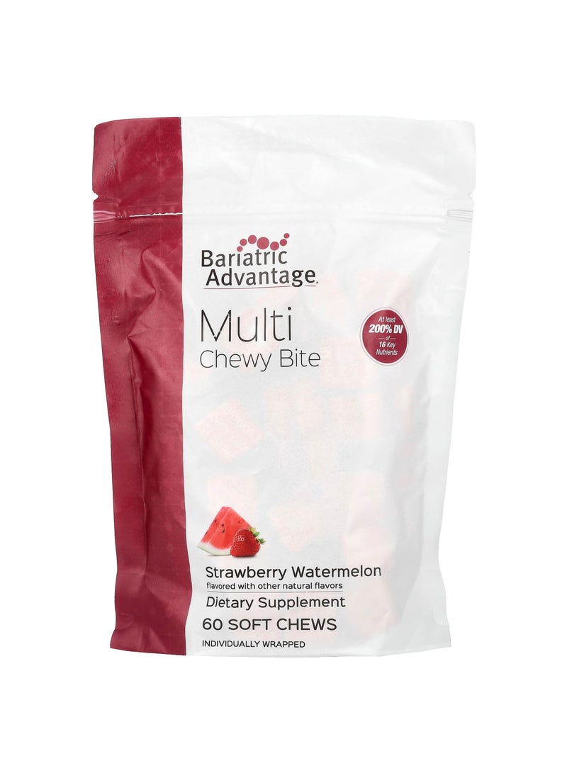 Multi Chewy Bite, Strawberry Watermelon, 60 Soft Chews
