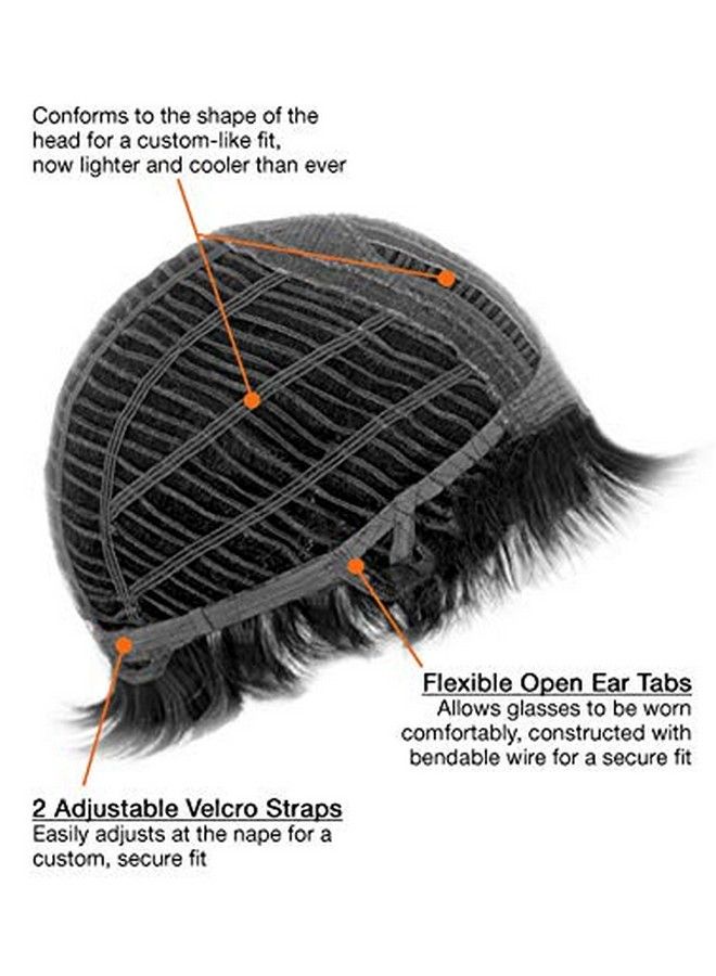 LUSH LOCKS ® Women Hair Wig Long Curly Wavy Synthetic Full Wig Black Colourwavy 20 Inches  - Image 4
