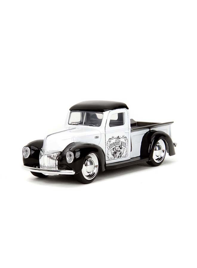 Jada Disney Steamboat Willie 1941 Ford Pickup 1:32 Scale Die-Cast Model Car, Mickey Mouse Collectible Vehicle with Opening Doors, Hollywood Rides, Officially Licensed Disney Merchandise - Image 5