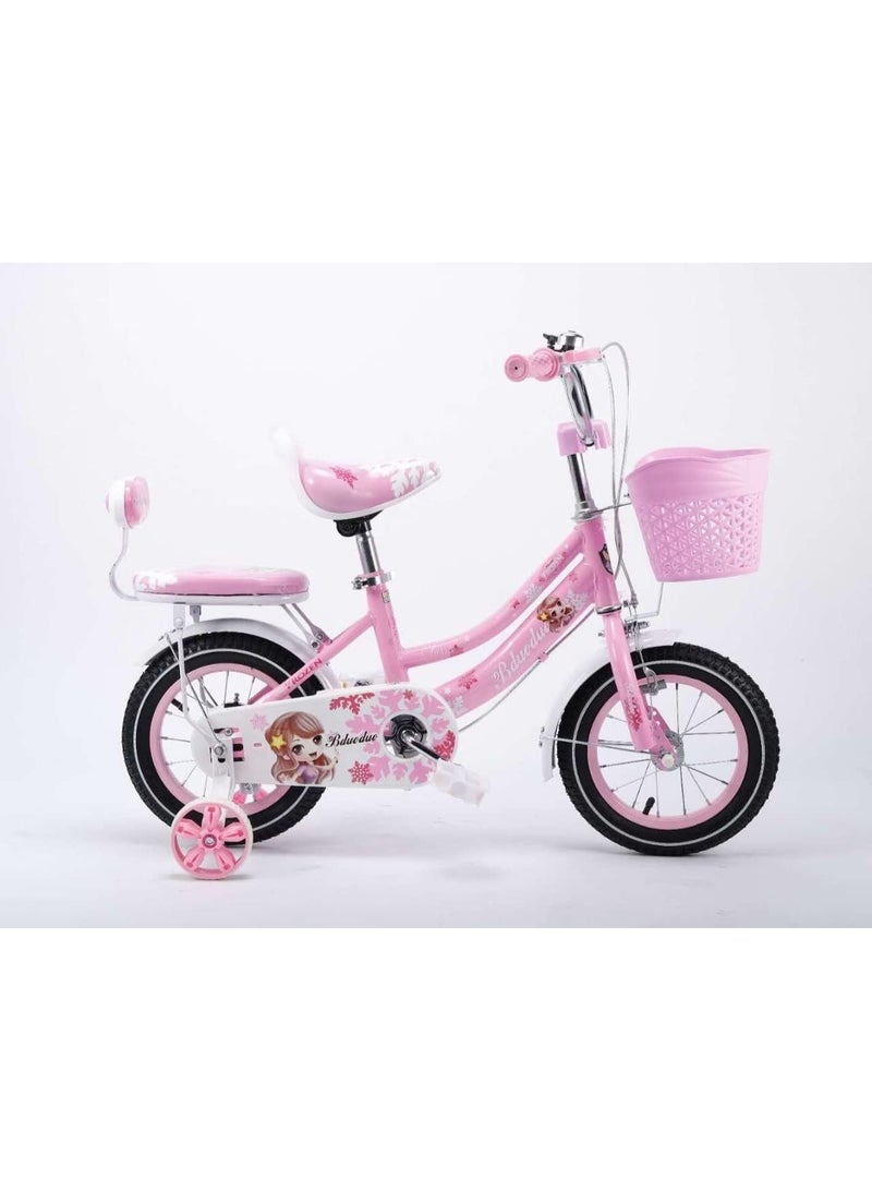 12-Inch Kids Bicycle – Pink Color with Training Wheels, Ideal for Girls (Age 3–6 Years) - Image 4