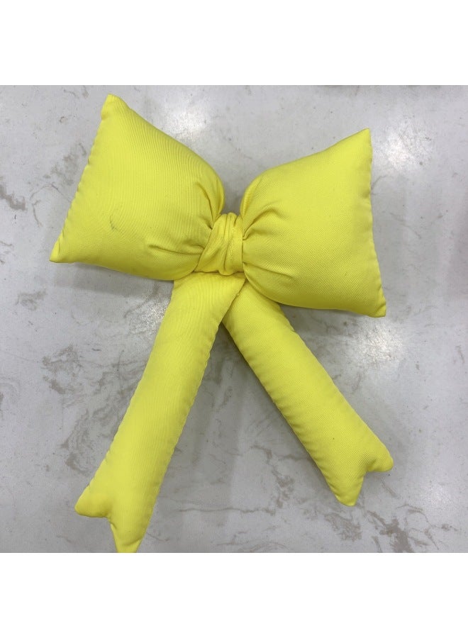 Fabric Bow All-match Dopamine Mobile Phone Back Clip Garment Accessories Fashion Cotton Filling Accessories-Color:CAMEL-Height:10✖️12 - Image 4