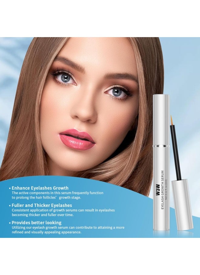 W3W Lash Serum, Eyelash Enhancer Growth Serum, Eyelash Serum, Lash Serum for Eyelash Enhance, Boost Lash Growth Serum, Gentle Formula for Longer, Fuller, and Thicker Lashes, 3ml  - Image 3