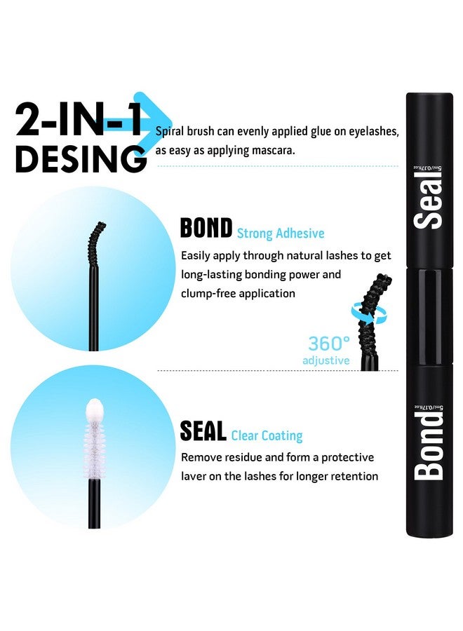 Geeneiya Fluffy Lash Extension Kit Cluster Lashes Diy Eyelash Extension Kit Individual Lashes Kit With Lash Bond And Seal Glue, Lash Applicator, Diy At Home For Beginners(60P+80P, 280Pcs) - Image 3