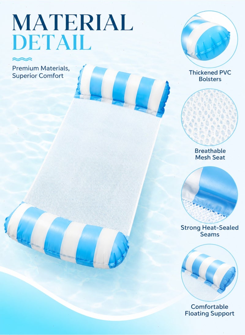 Pool Floats, Swimming Pool Floats 4-in-1 Adults Pool Float & Water Hammock, Multi-Purpose, Inflatable Pool Floats for Adults - Image 4