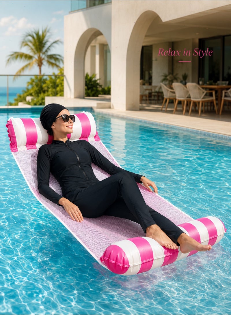 Pool Floats, Swimming Pool Floats 4-in-1 Adults Pool Float & Water Hammock, Multi-Purpose, Inflatable Pool Floats for Adults - Image 5